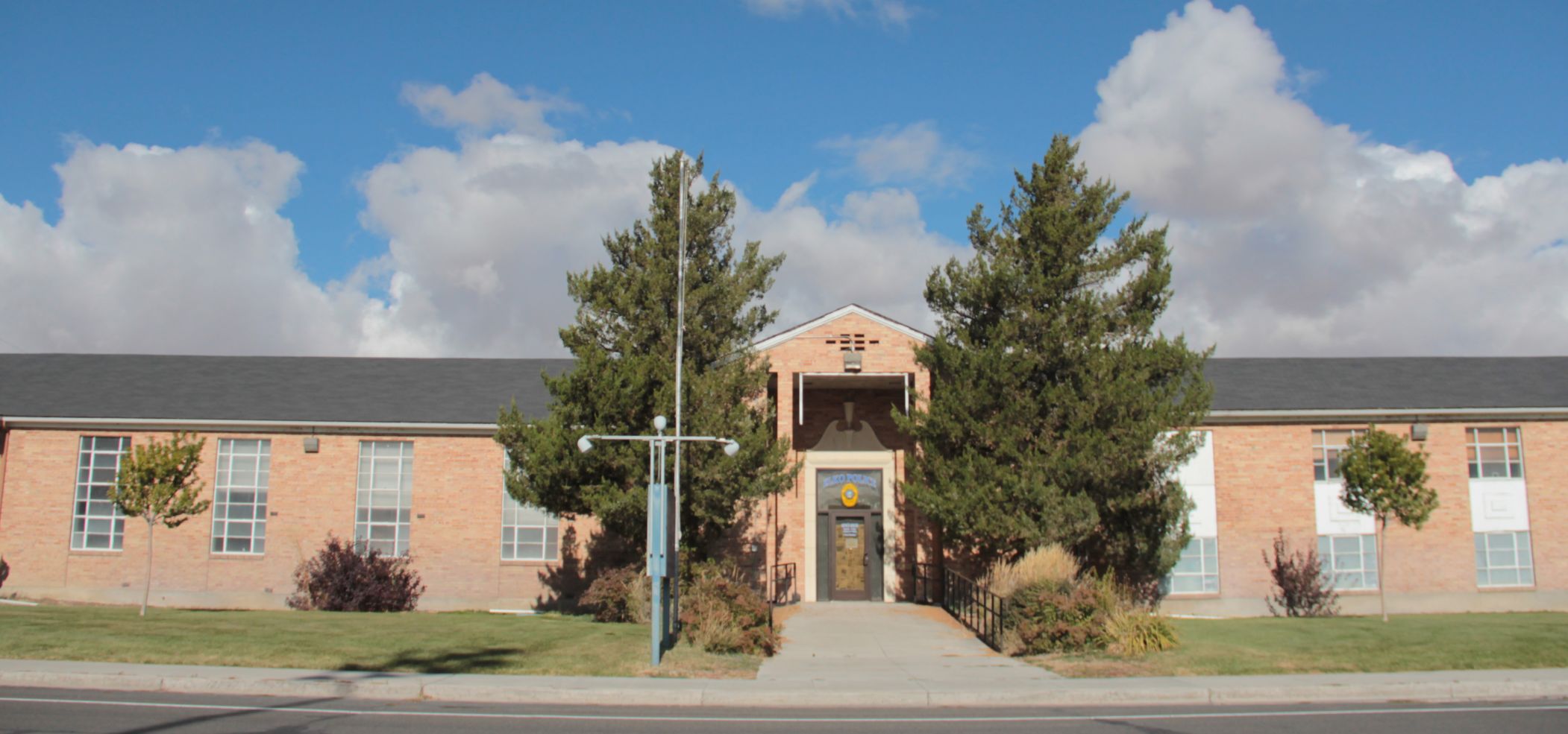 Outside of the police department